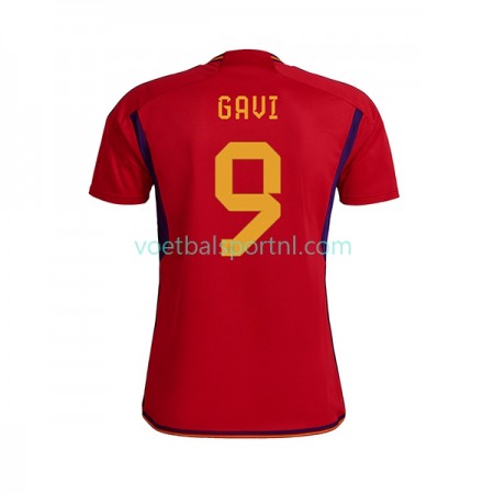 Spanje Gavi 9 Thuis Shirt World Cup 2022